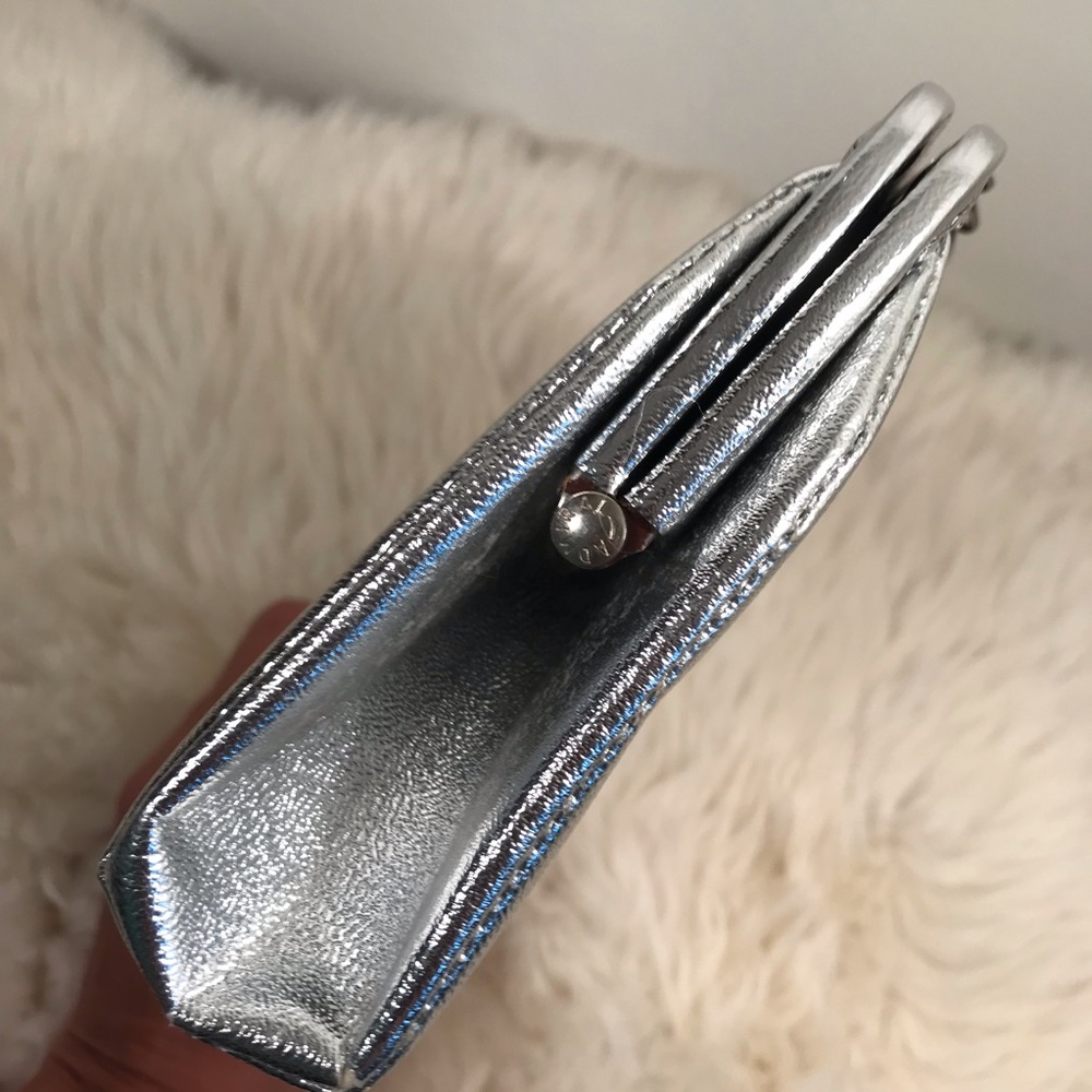 Vintage Silver Handbag Purse Clutch, Chain Handle - Picture 7 of 8